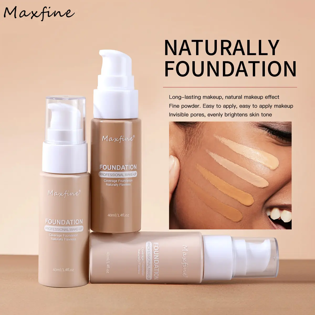 Hydrating Long-Lasting BB Cream - Oil Control, Concealer, Brightens Skin Tone, Natural Look, Combination Skin Friendly, Multiple Shades Cosmetic