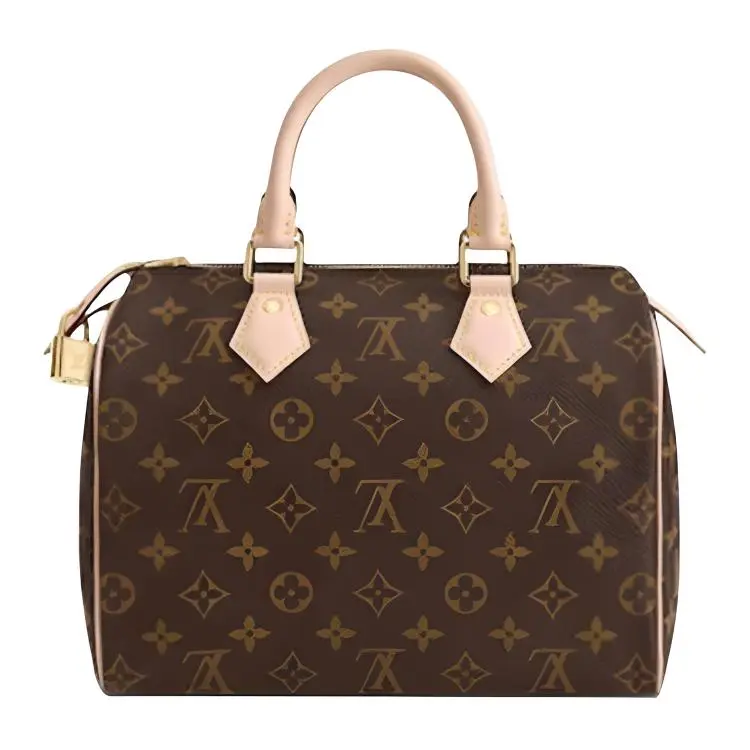 Louis Vuitton Speedy 25 Handbag for Women – Classic Monogram Canvas Shoulder Bag in Brown, Classic Women's Handbags, Elegant Women's Handbags