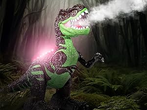 Remote Manage Tyrannosaurus Large Dinosaur Toy for Boys 3 4 5 6 7 8 Years, Lifelike Tyrannosaurus with Water Mist, Light, Roaring, Electrical Dinosaur Birthday Gifts for Kids Toddlers