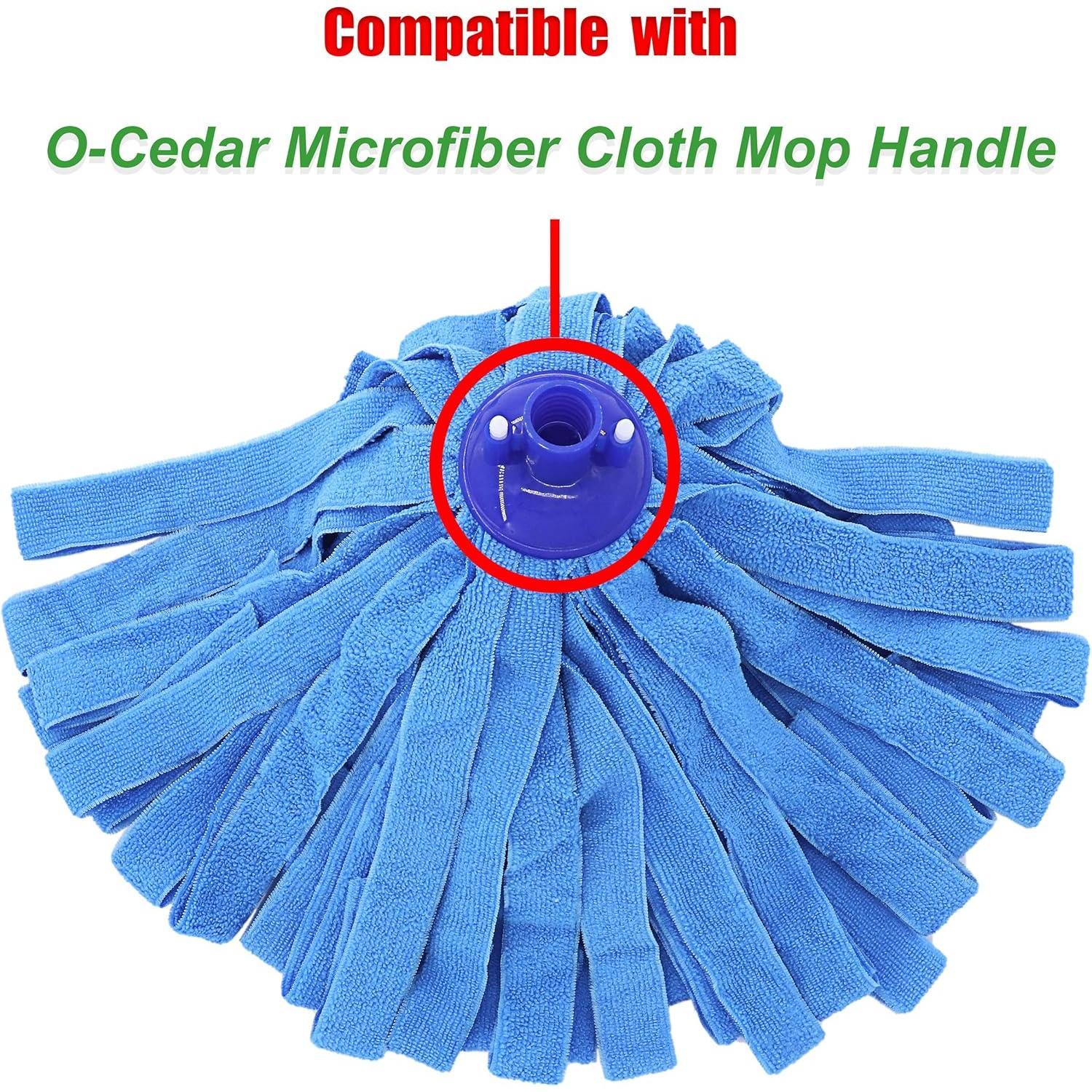 Microfiber Cloth Mop  Replacement, String Mop Refills Screw onto  Standard  Threading Pole Mop Handle Rod- 3 Packs