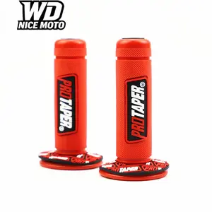 WD Nice Moto Motorcycle Handle Grips, 7/8" 22mm Universal Handlebar Rubber Gel, Comfortable Hand Grip for Motocross & Dirt Bikes, Motorbike, Motorcycle Parts