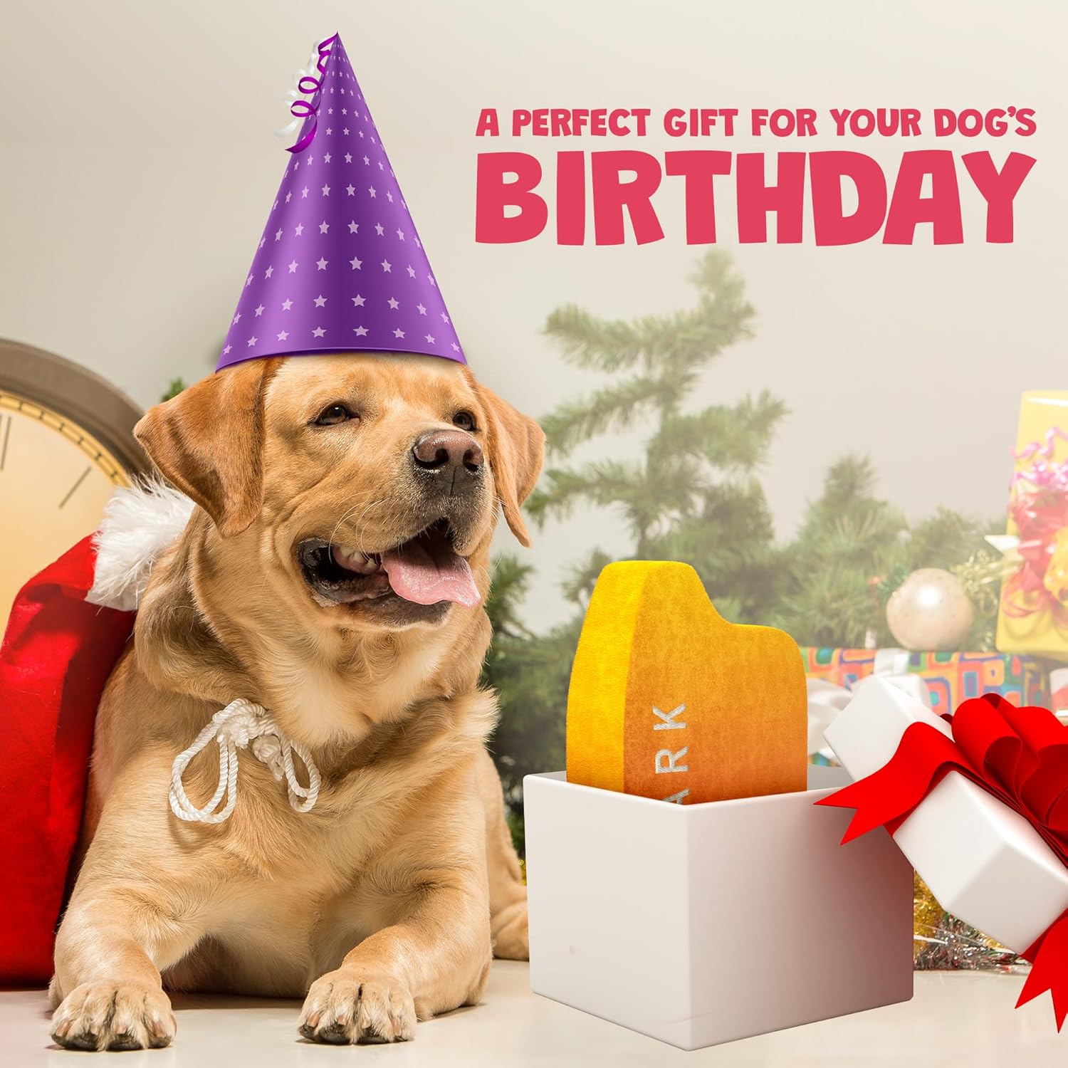 THE WELL KEPT Puff Parody Dog Toy – Funny Squeaky Dog Toys for Interactive Play and Training – Durable, Easy to Clean, Birthday Gifts for Small, Medium and Large Dogs - Peach