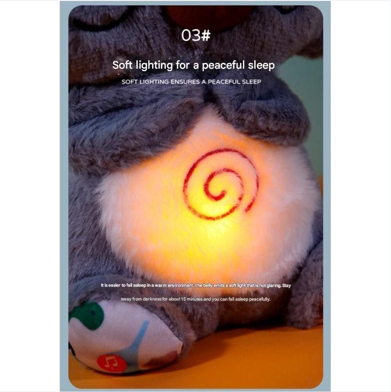 Cute Music Luminous Breathing Doll with Motion Lights Plush Baby Sleeping Toys Bunny Soft Cartoon Plush Doll Early Childhood Cute Music Luminous Breathing Doll with Motion Lights Plush Baby Sleeping Toys Bunny Soft Cartoon Plush Doll Early Childhood