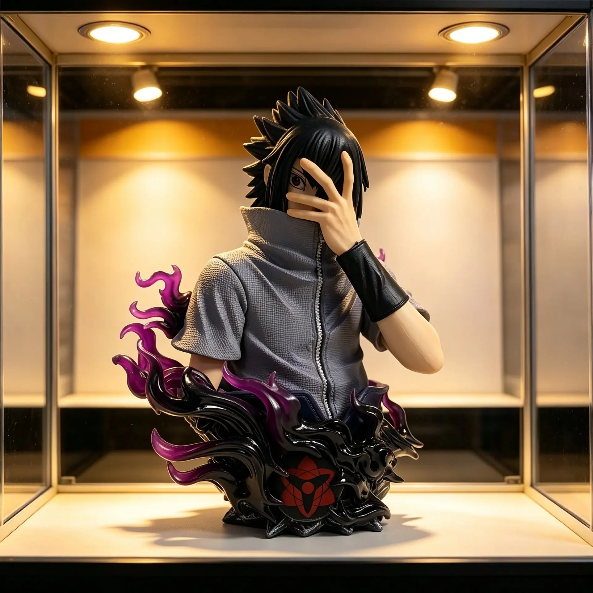 Naruto Amaterasu Gk Statue, Uchiha Sasuke Anime Collectible Model, Trendy Figurine, Perfect Gift for Fans, High-Quality Display Piece