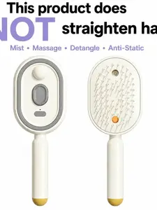 Air Cushion Massage Comb with Mist Function, Smooth Anti-Static Hair Brush, Easy Styling Tool, Gentle on Hair, Perfect for Daily Use