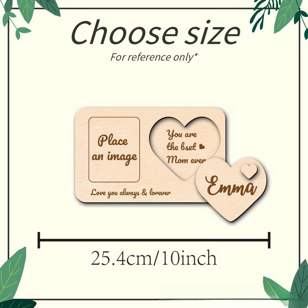 Wooden DIY Heart Shaped Photo Frame for Mother's Day, Creative Craft Picture Frame, Romantic "Best Mom Ever" Keepsake Gift, Perfect for Family Gatherings, Home Party Table Decor