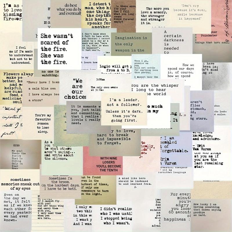 Vintage Celebrity Quotes Graffiti Stickers, 60pcs Waterproof Decorative Luggage Labels, Unique Design Sticker Sheets for Travelers, Durable and Easy To Apply Stickers Adults