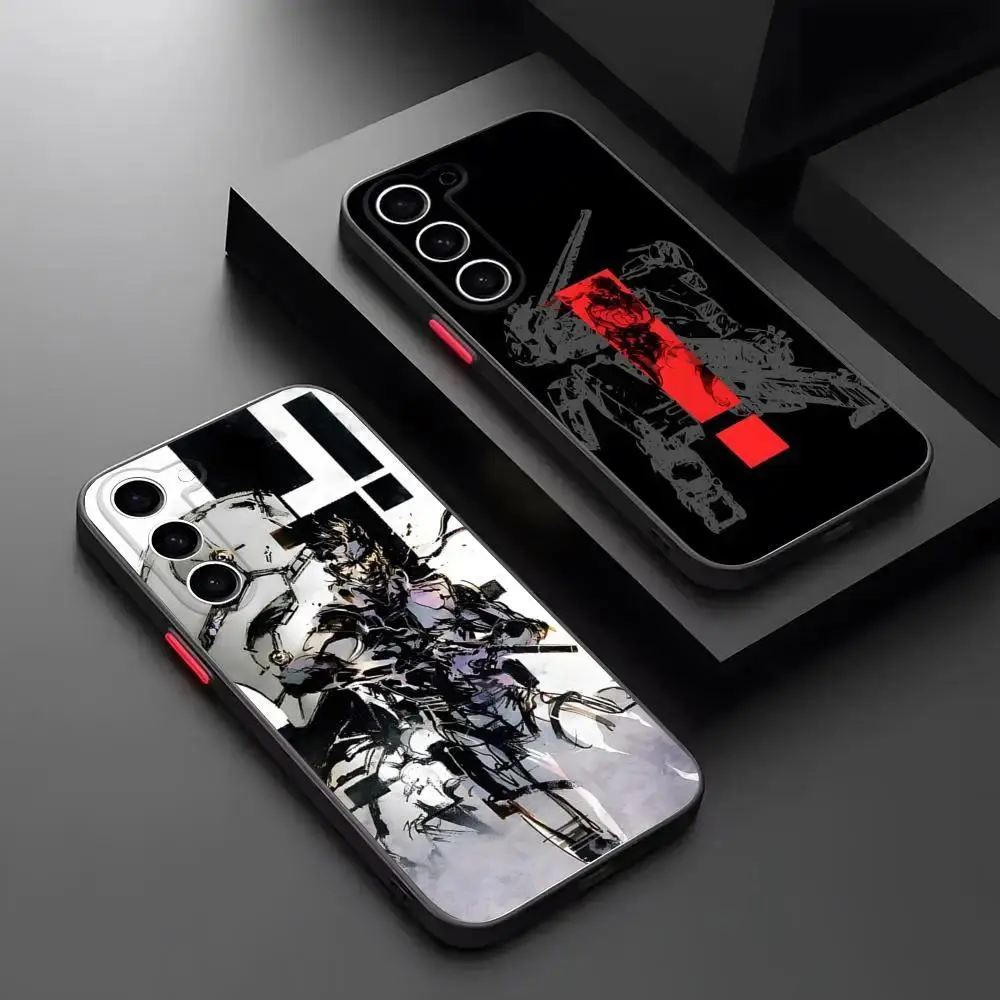 Metal Gear Solid Phone Case Matte Transparent For Samsung Galaxy S26 S25 S24 S23 S22 For iphone 17 16 15 14 13 12 11 17Air Plus Pro Promax Cover