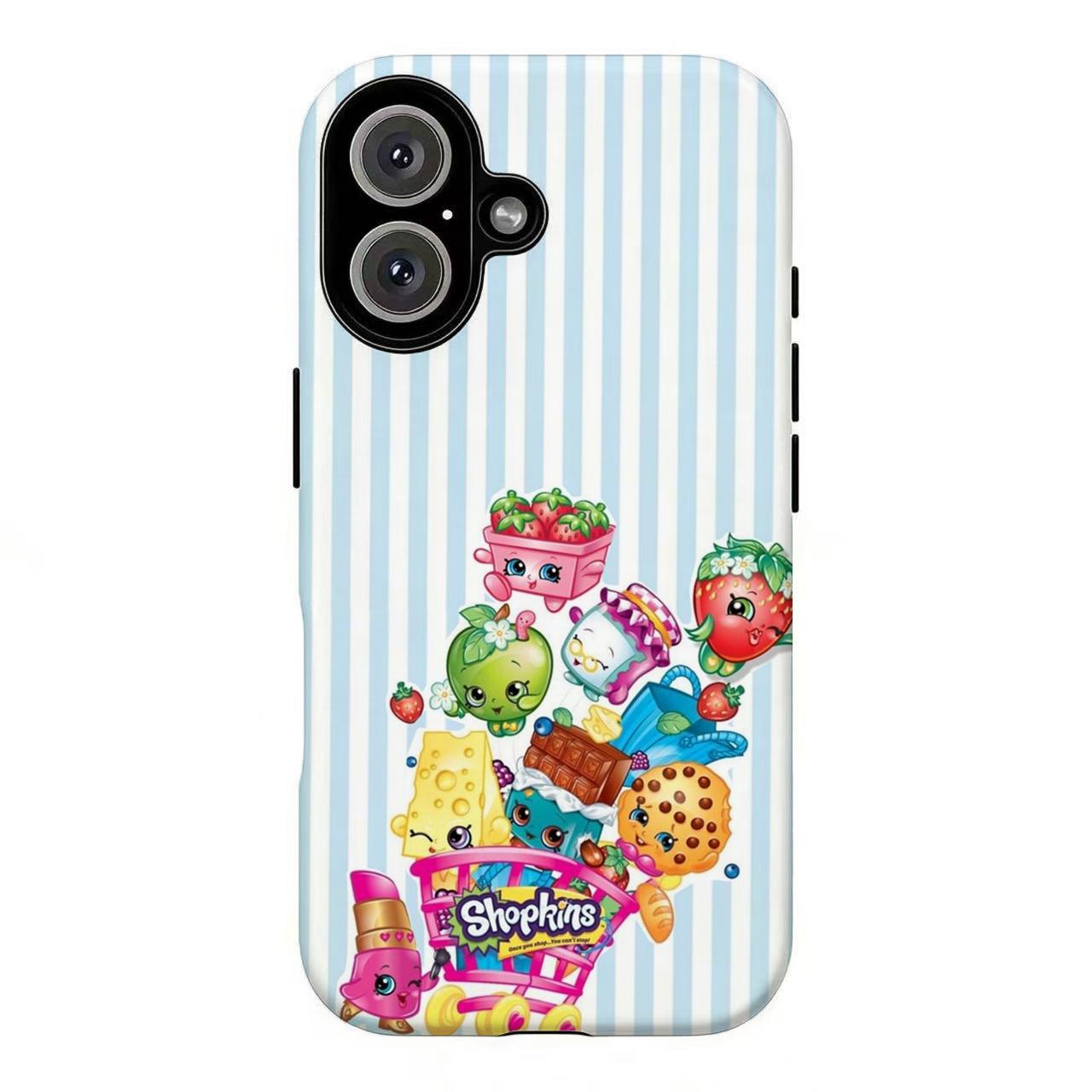 FL-Sh0pkins Cartoon Print Phone Case,Cute Kawaii Collage Phone Case For iPhone 11 12 13 14 15 16 17 Air Pro Max for Samsung S26 S25 S24 S23 S22 S21 Case,Gift for her/him/fans