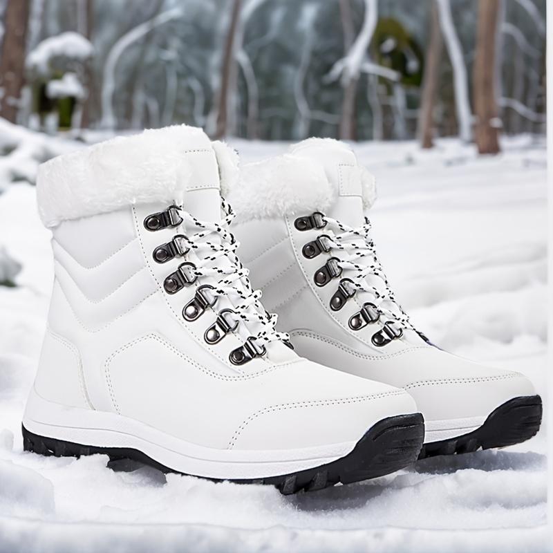Thermal Lined Winter Hiking Shoes for Women Windproof Anti Slip Snow Boots Warm Outdoor Sports Shoes Casual Fall Winter Waterproof Boots