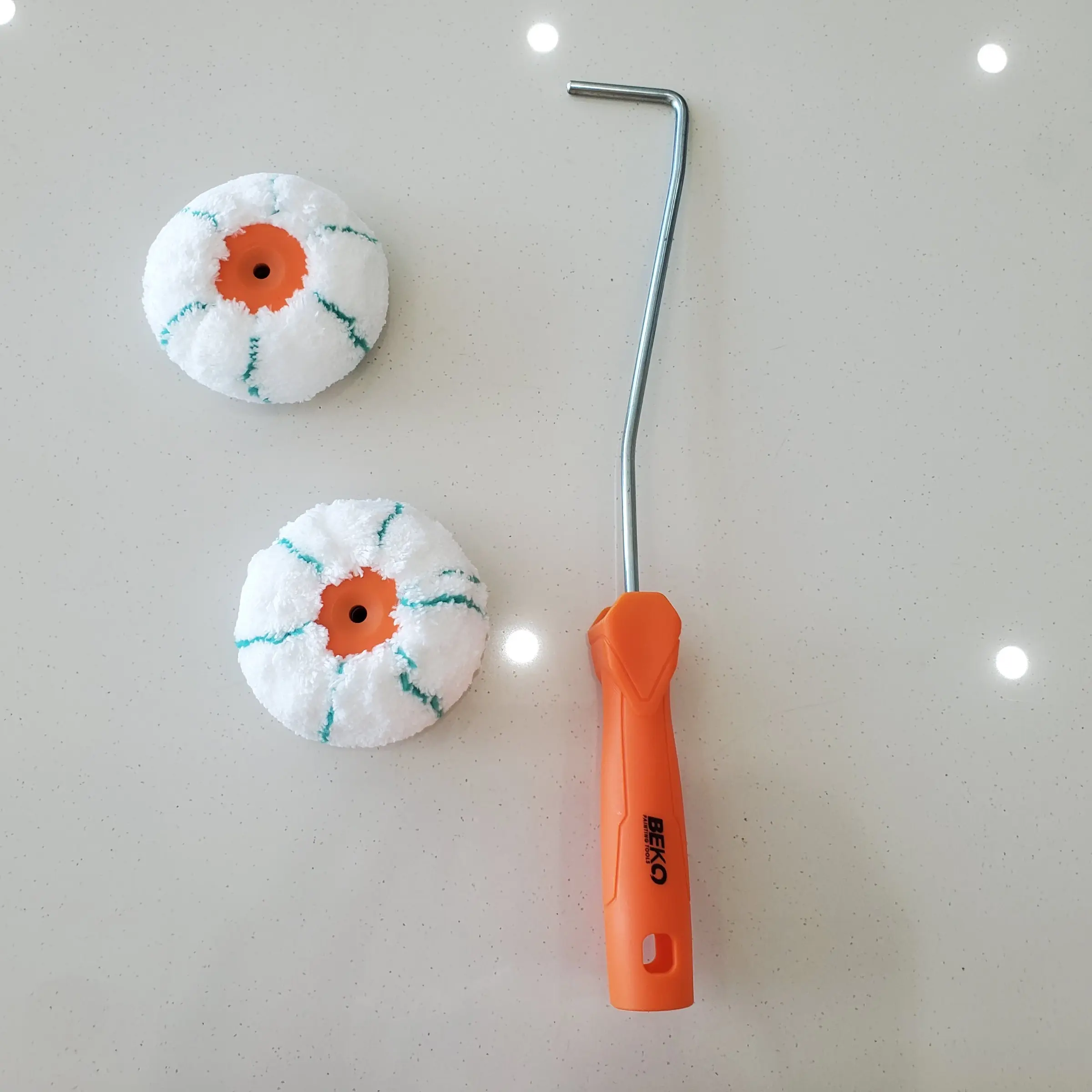 Corner Paint Roller Set 3 Pieces, Detachable, Lightweight, Saves Paint, Suitable for Latex and Paints, Indoor Outdoor Wall Corner Treatment
