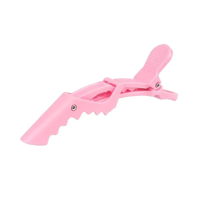 Pink Alligator Styling Clips, Hair Sectioning Clips for Salon and Home, for Cutting, Coloring, Blow Drying, Curling and Makeup