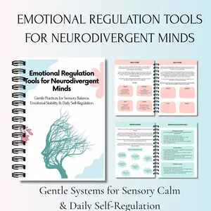 Neurodiverse Emotional Regulation Tool, Daily Relaxation Practice, Sensory Balance Resources, Energy Monitoring System, Self-Management Guide