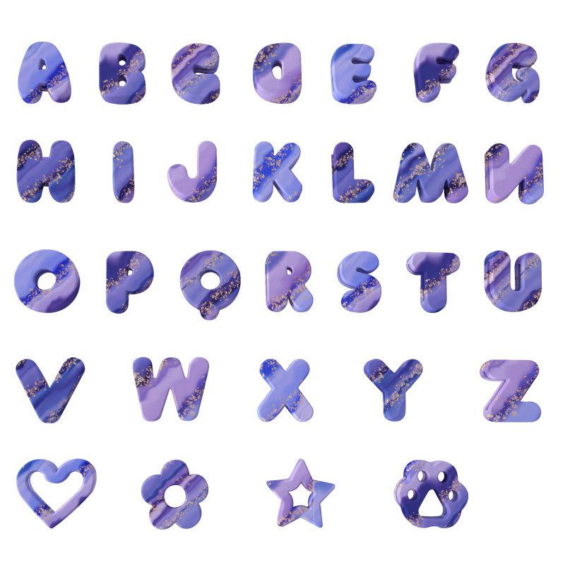 Silicone Dog Collar Pet Name DIY 26 Letters Cartoon Silicone Beads Cat Pet Collar