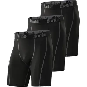 Compression Shorts Men Underwear Spandex Running Shorts Workout Athletic