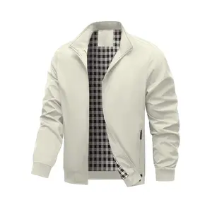 Men's Bomber Jacket, Fashionable Versatile Outerwear for All Seasons, Casual Trendy Layering Choice, Stylish Men's Coat, Bomber Baseball Jacket