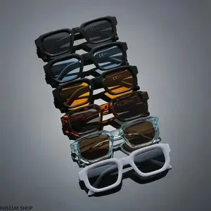6 Pack Square Frame Glasses Ultra Light Clear Lens Office Siren Geek Chic Aesthetic Daily Wear Unisex Minimalist Fashion Eyewear