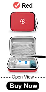 Carrying Case for Portable Nebulizer, Travel Medical Bag, Hard Emergency Medical Bag for Inhaler Spacer Case for Adults(Bag Only) (Purple)