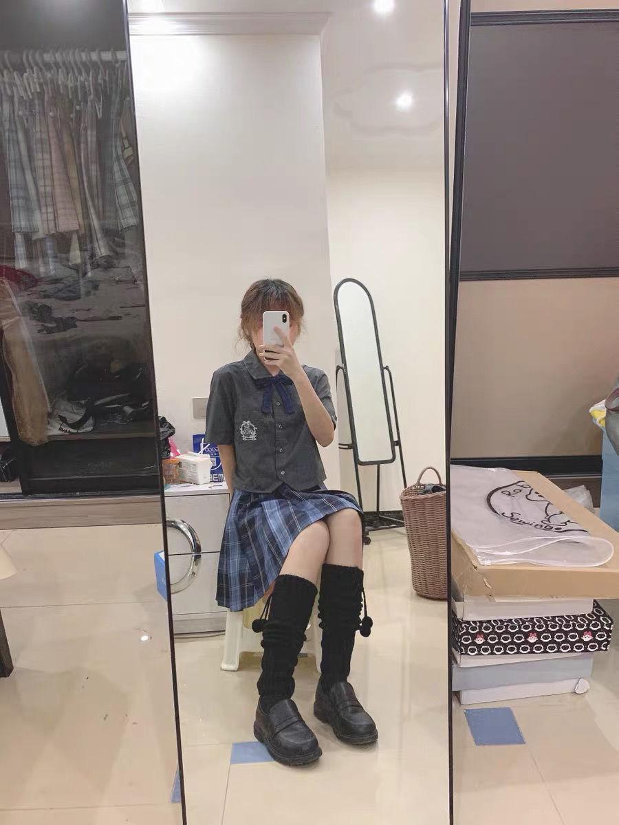 KOSAHIKI Japanese Lolita Sweet Girl Leg Warmer Knit Socks Wool Ball Knitted Foot Cover Cosplay Women Autumn Winter Punk Sock