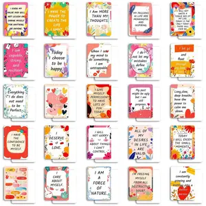 50 Blank Encouragement Cards, DIY Creative Postcards, Writeable English European Style, Perfect for Motivational Gifts, Personalized Messages