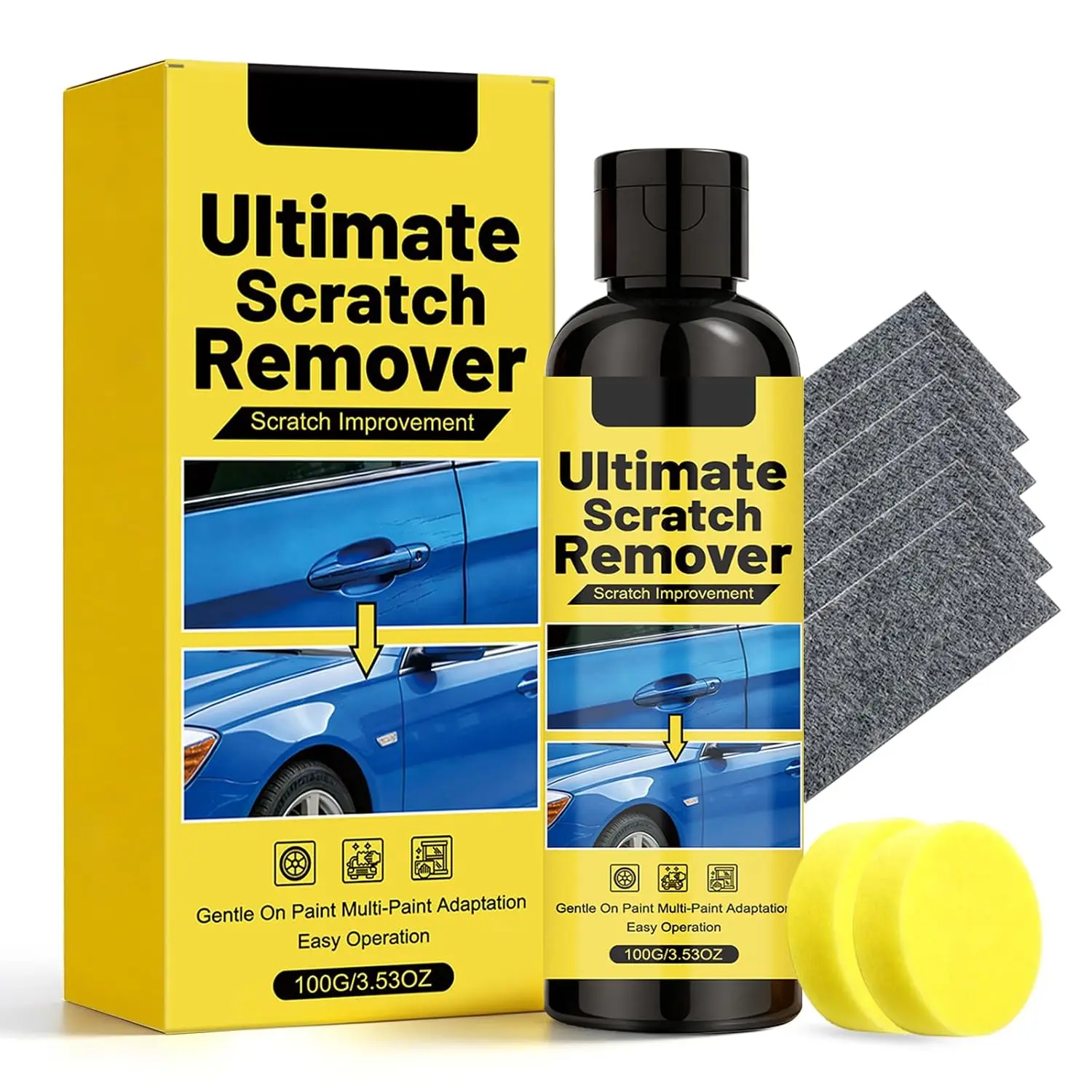 NanoPolix Scratch Remover, 3.53 Fl Oz Nanopolix  Scratch Remover, Plastic Polish Scratchs Removers,  Scratchs Repair Paste Deep Scratch (1)