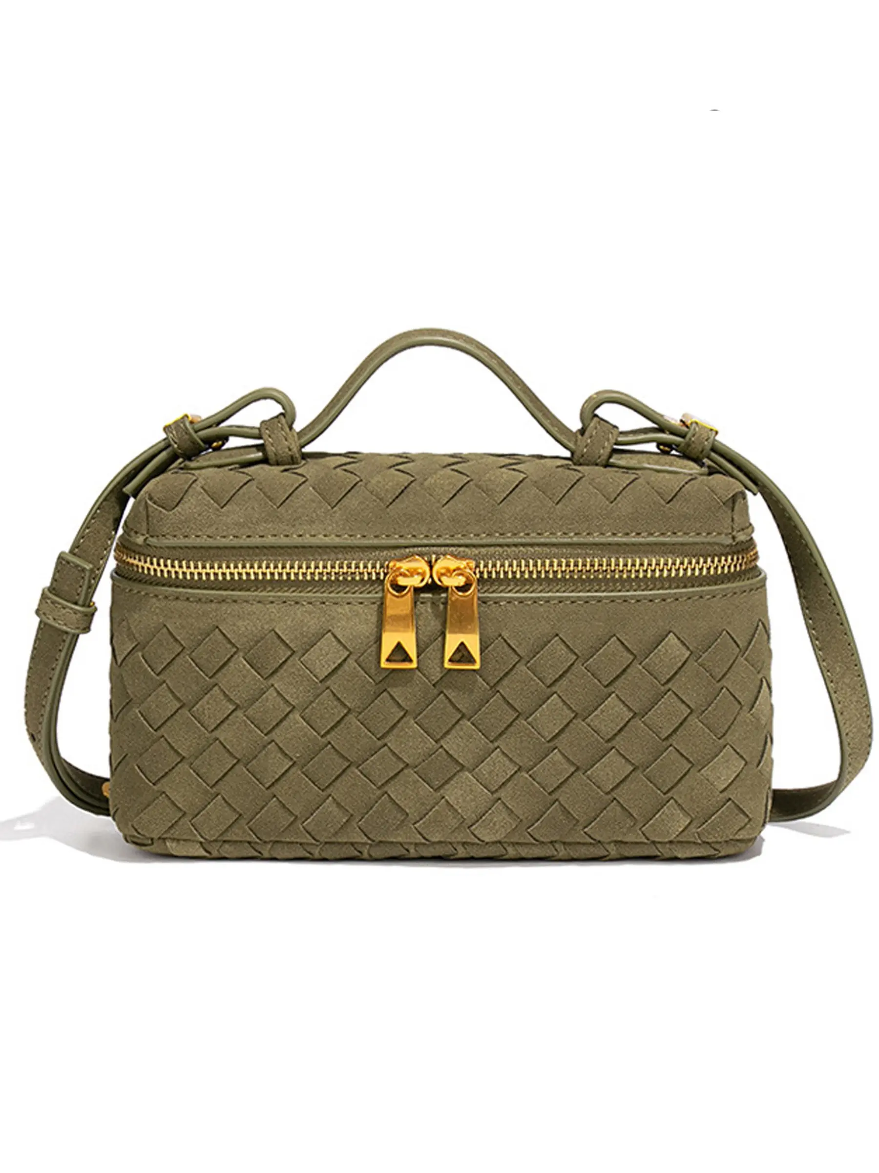2026 New Faux Leather Box Bag, Handmade Women's Shoulder Bag, Versatile Crossbody Bag, Simple Trendy Handle Bag, Fashionable Casual Bag, Perfect for Commuting, Fashion Bags