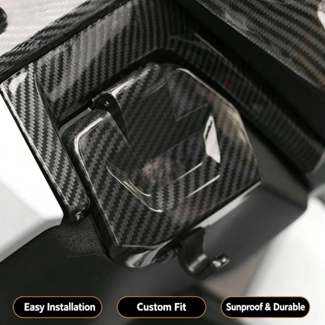 1pc Storage Bucket Lid With Hook Compatible With Yamaha Nmax Non Perforated Storage Compartment Decorative Cover Motorcycle Storage Box Accessories
