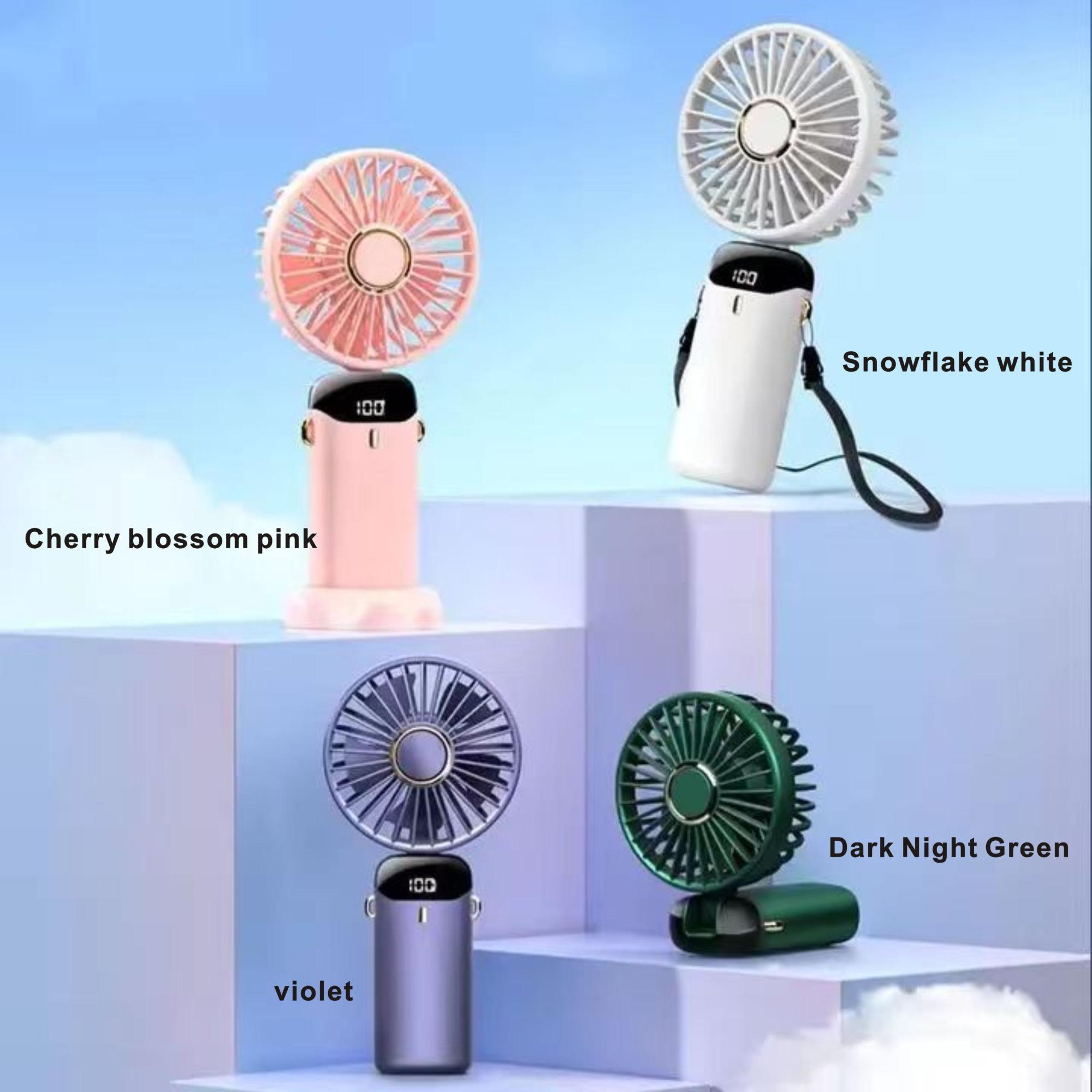 Handheld Turbo Fan with Phone Holder, Handheld Cooling Fan Folding Fan Usb Rechargeable Fan with Digital Display, Silent Fan for Outdoor Travel Office, Portable Multifunction Mini Fan, Cordless Oscillating Fan, Usb Powered Fan Handheld Turbo Fan with Phone Holder, Handheld Cooling Fan Folding Fan Usb Rechargeable Fan with Digital Display, Silent Fan for Outdoor Travel Office, Portable Multifunction Mini Fan, Cordless Oscillating Fan, Usb Powered Fan