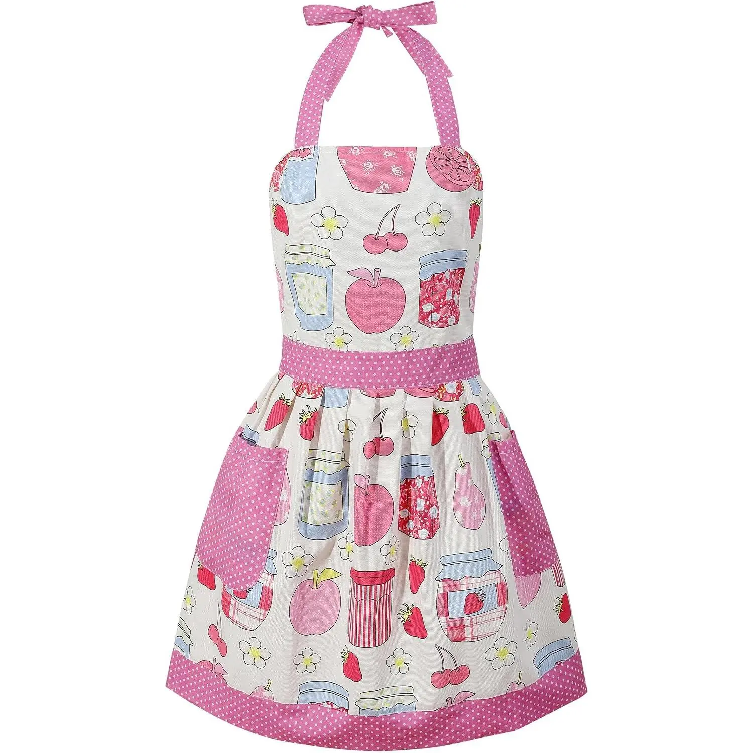 Aprons for Women Cute Pinafore Apron Dress for Kitchen Cooking Baking Gardening