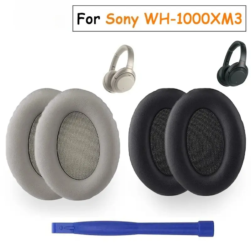 Replacement Ear Pads for Sony Wh-1000xm3 Headphones, Comfortable Ear Cushions, Durable Replacement Parts, Ideal for Repair & Maintenance