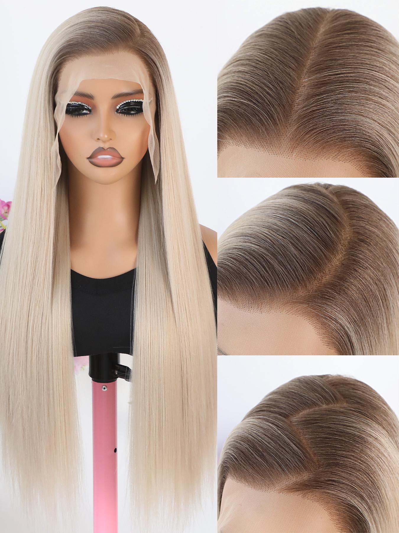 13X6 Free Part Brown Blonde Lace Front Wigs for Women Pre 