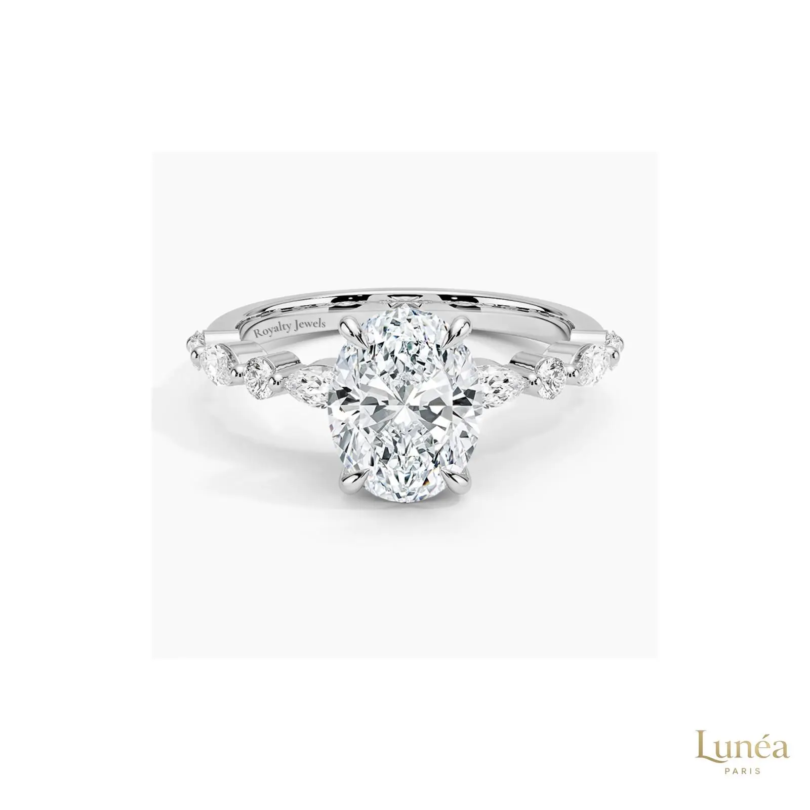 Luxury Oval-Cut Lab Diamond Ring – Fine Bridal Jewelry | Lab Grown | 14K Gold