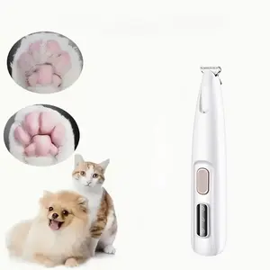 Rechargeable Pet Grooming Scissors, USB Powered Paw Trimmer, Professional Pet Hair Clipper, Electric Nail Cutter for Dogs and Cats