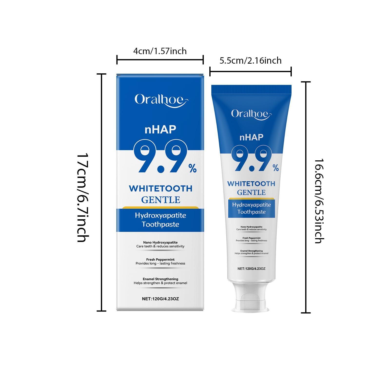 4.23 oz Peppermint Whitening Toothpaste | Daily Enamel Protection & Refreshing Oral Health Experience