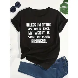 [Plus Size T-Shirt] Plus Size - Plus Size - Plus Size Women's Casual Short Sleeve T-Shirt