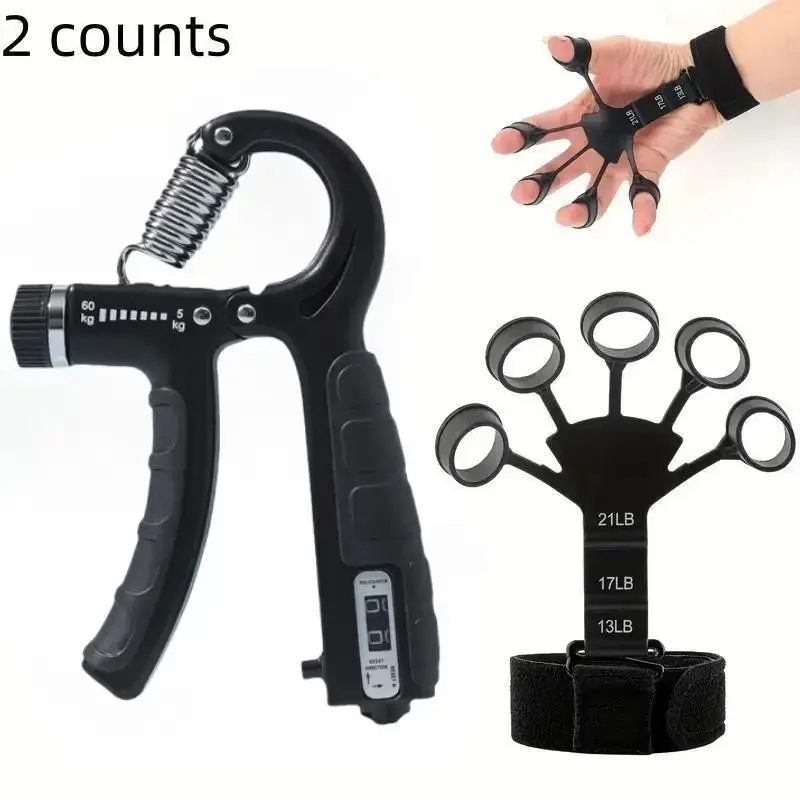 2-Pack Grip Strengthener Counter, Professional Boxing Recovery Trainer, Electronic Fitness Equipment, Hand Muscle Expansion Tool