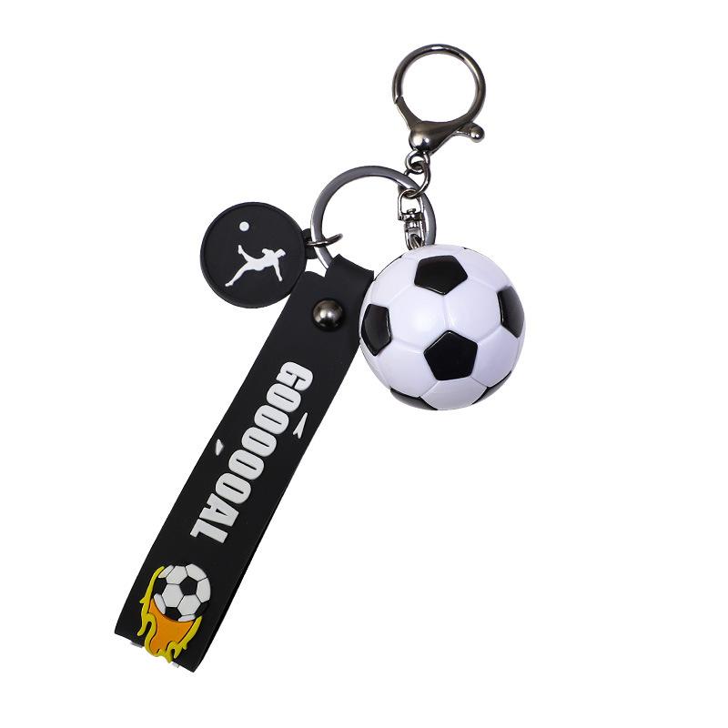 Cartoon Creative Sports Ball Football Keychain for Car, Men's Trendy Exquisite Couple Keychain, Bag Pendant