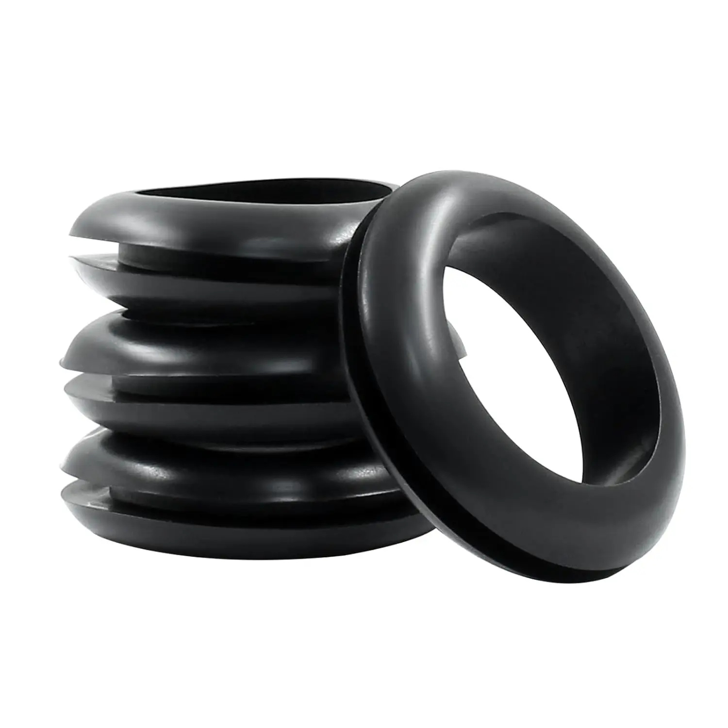 Piutouyar 12 Pcs 25mm Rubber Grommets, 1 Inch Inside Diameter Fits 1 Inch Drill Hole, Wire Grommets for Wires, Cables, Plugs, Firewall