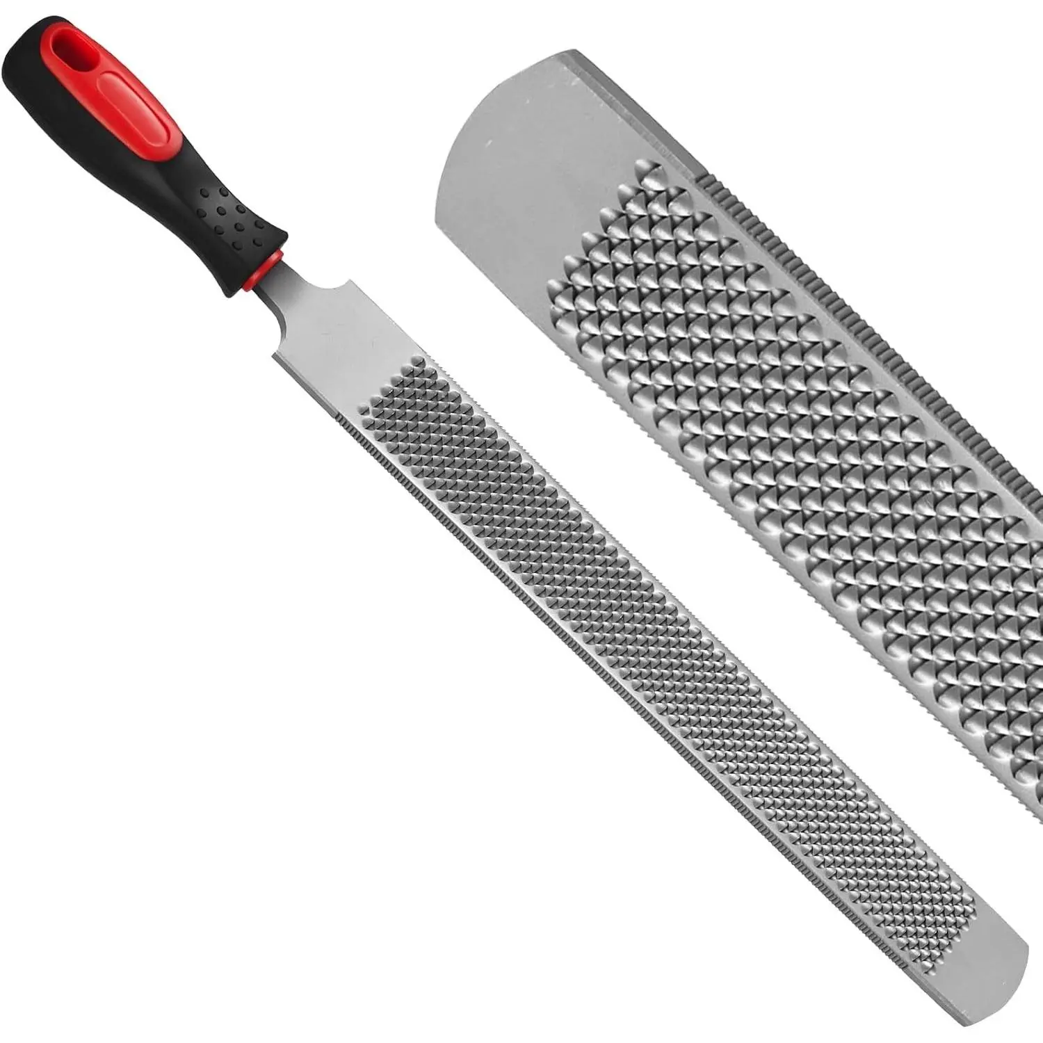 18Inch Professional Farrier Hoof Rasp Heavy Duty Carbon Steel Hoof Trimmer for Horses Cattle Goats Donkeys Ergonomic Handle with Sharp Teeth Durable Animal Hoof and Wood File Tool