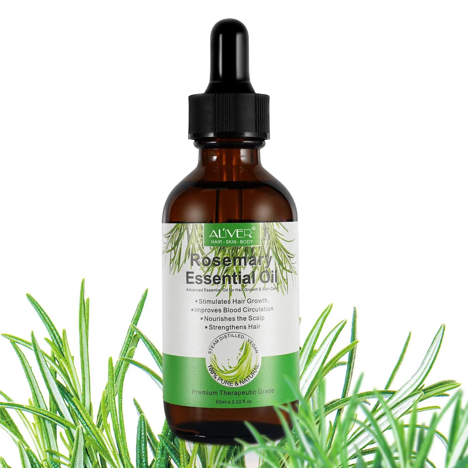 Aliver Aromatherapy Hair Oil, Liquid Form, Nourishes Scalp & Smooths Hair, Hydrating Formula, Single Pack or Two Packs Available