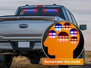 Nilight 162 LED Traffic Advisor Strobe Light Bar 2-in-1 Red Blue  Warning Hazard Lights with Controller 4 Switchable Color 36 Flash Pattern for Trucks Cars Tow Plow Construction Vehicles