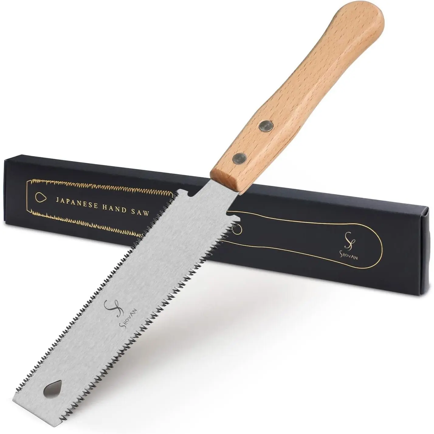 Japanese Hand Saw, 6 Inch SK5 Edge Pull Saw 11/17 TPI| Flush Cut Saw, Wooden Handle Small Handsaw Woodworking for Fine Cutting Wood