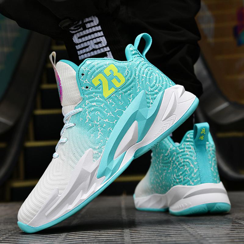 UYCEKK Men'S Gradient Color Basketball Shoes - Breathable Low-Top Sneakers with Shock Absorption, Durable Rubber Sole & Fabric Lining for Training, Running, Outdoor Sports, Basketball Gear, Athletic Footwear, Sleek Sports Design, Cushioned Support