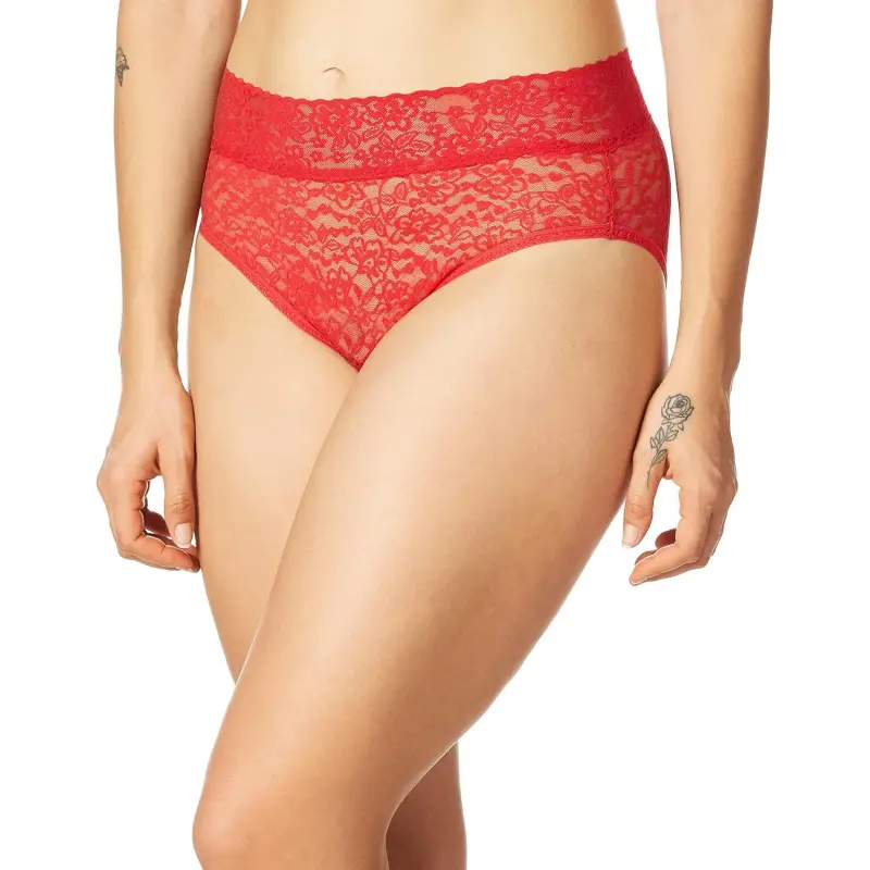 Ladies' Lacy Lingerie Panties - Women's Underpants for Daily Wardrobe Use, Polyester, Hipster Cut, Lady, Sexy, Lace, Cold Wash, Floral Lace