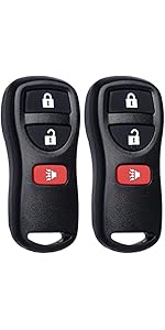 Keyless Entry Remote Control Key Fob Replacement Fits for Nissan Xterra Titan Armada Frontier 2002-2019 Quest Sentra Murano Pathfinder Versa Infiniti FX35 FX45 QX4 KBRASTU15 CWTWB1U733