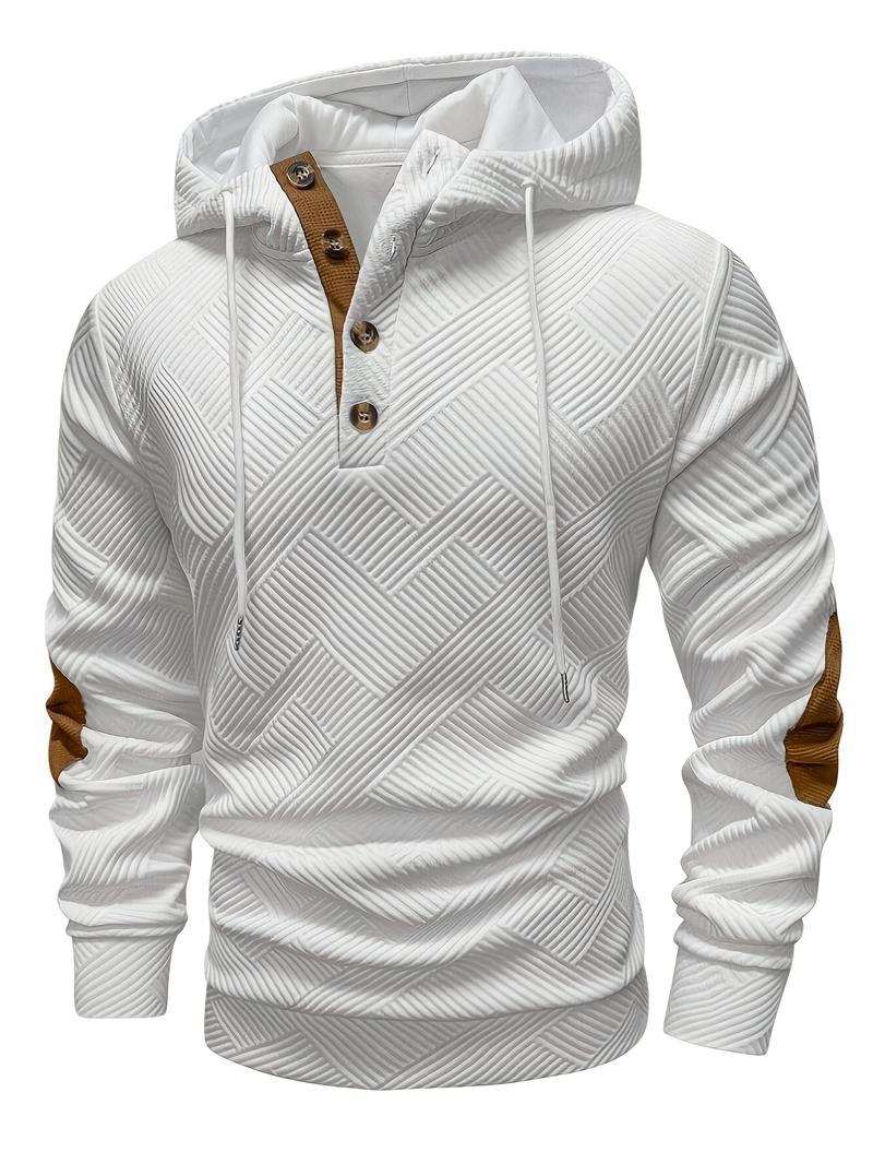 Men's fashionable casual hooded cardigan
