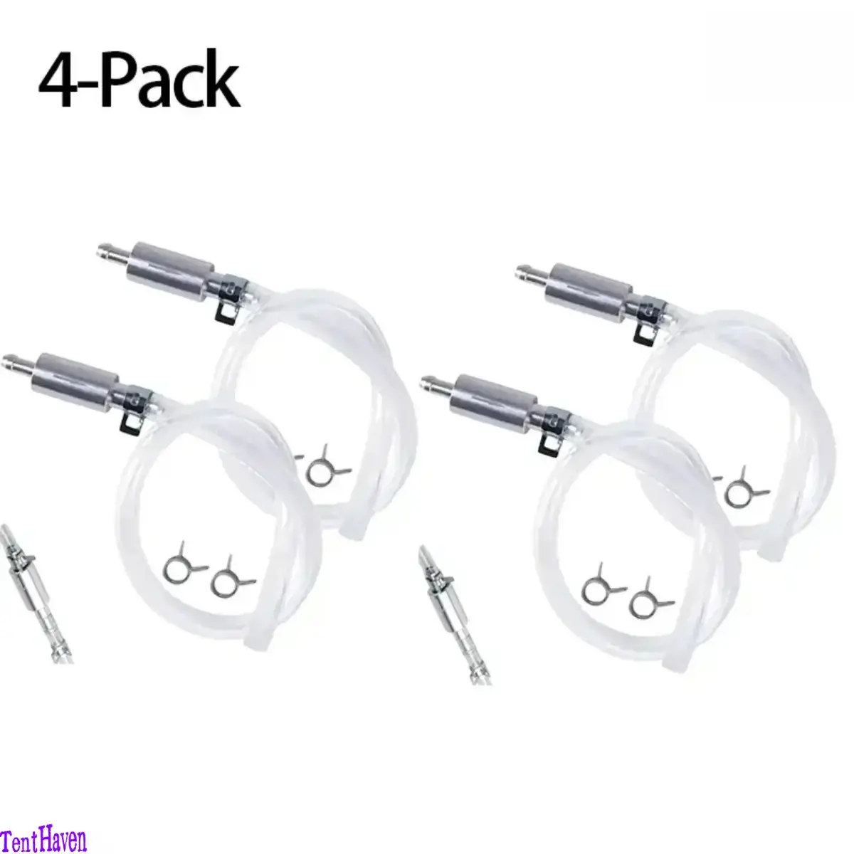 2/4PCS Brake Bleeder Hose Kit, One-Way Check Valve Hydraulic Brake & Clutch Fluid Bleeding Tool Set with Metal Clamps, Universal Car Motorcycle ATV Brake Maintenance Repair Kit for Easy One-Person Brake Bleeding Service