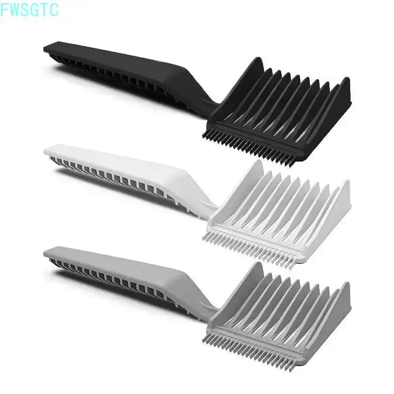 Men's 3-Pack Gradient Flat Top Clipper Guide Combs with Anti-Slip Grip, Secure Fit, Durable Lightweight Professional Hair Cutting Tools for Adults' Salon & Home DIY Haircut Essentials