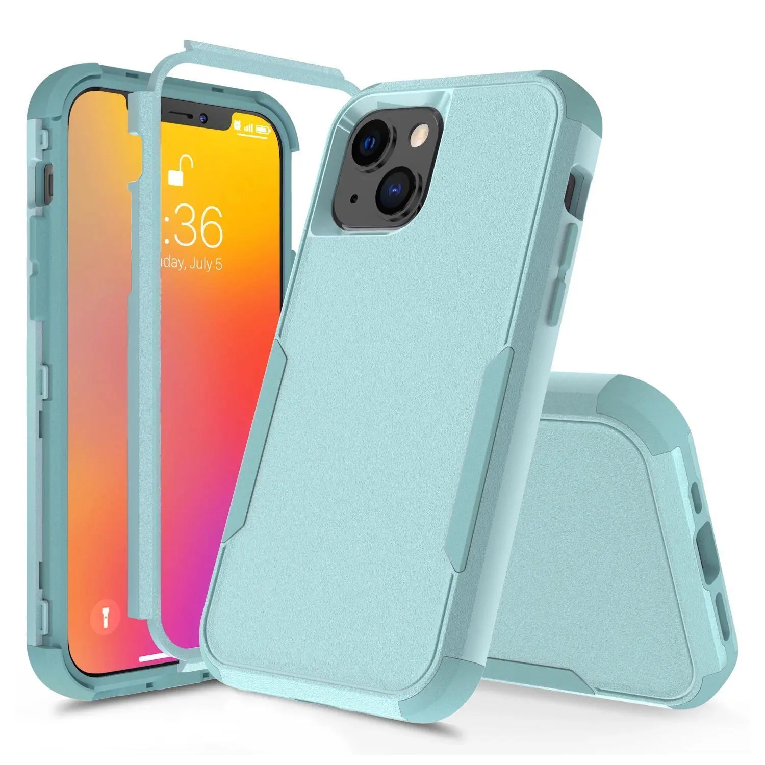3-Layer Luxury Armor Smartphone Casing for iPhone 17,16,16 Plus,15,14,13 (Pro/Max),12,11,7,8 (Plus),XS Max,XR,Mini - Stylish, Lightweight, Soft Bumpers, Hard Cover, Shockproof Mobile Phone Accessories