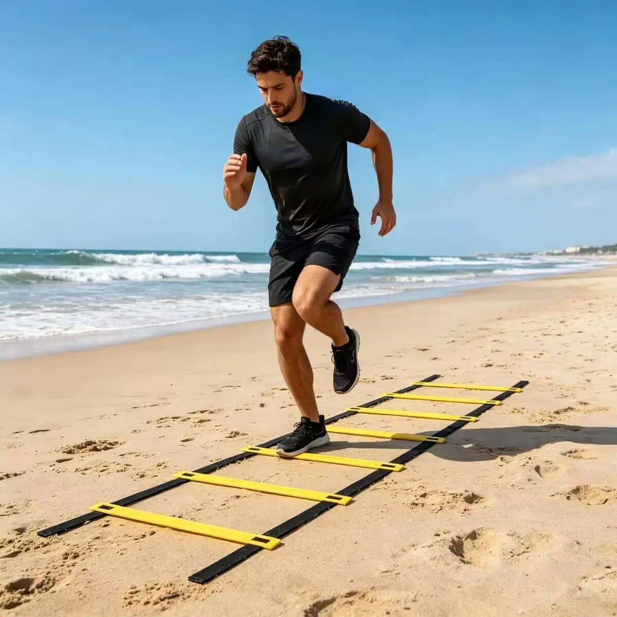 Agility Ladder Training Tool, Thanksgiving Gift, PP Material, 6/8/12 Sections, Enhances Coordination and Flexibility, Pre-Game Warm-Up Gear, Includes Drawstring Backpack